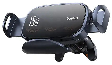 هولدر دریچه کولر و شارژر وایرلس 15 وات بیسوس Baseus LightChaser Electric Car Mount BS-CM029 (E)