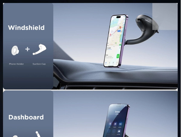 هولدر مگنتی جوریوم JOYROOM Magsafe Magnetic Car Phone Mount Windshield JR-ZS406 (E)