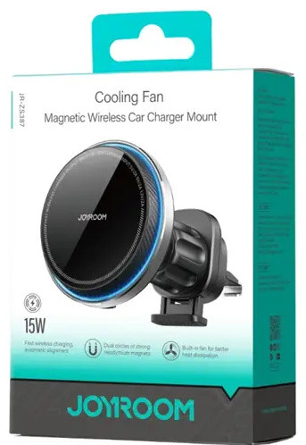 هولدرو شارژر وایرلس مگنتی دریچه کولری جویروم JOYROOMMagnetic Car Wireless Charger Holder JRZS387 (E)