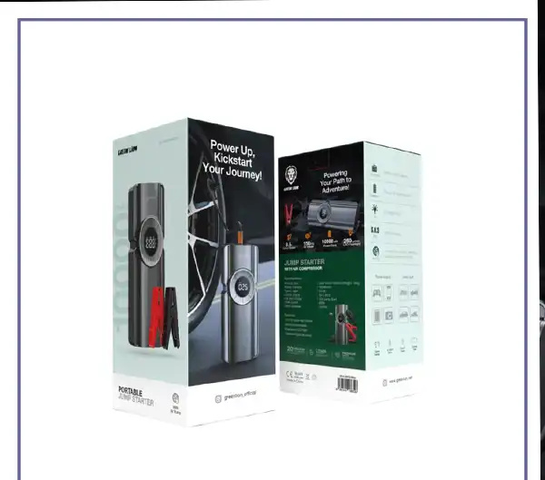 جامپ استارتر و پمپ باد گرین لاین Green Lion Portable Jump Starter with Air Pump GNJUMPSTRBK (E)