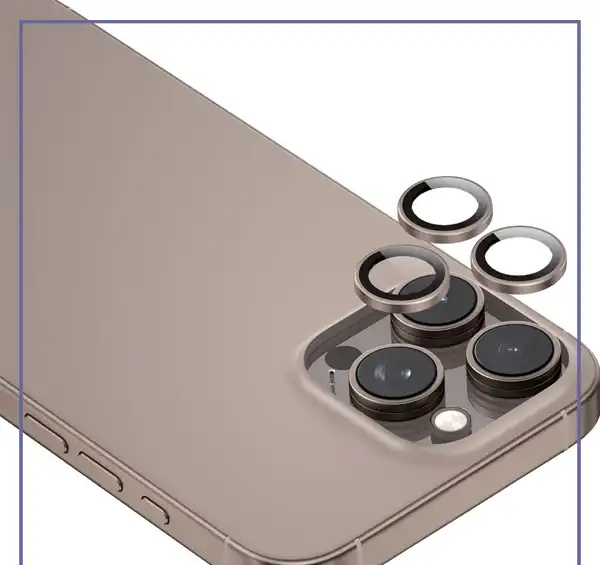 محافظ لنز فلزی دوربین گرین لاین Apple iPhone 16 Pro / 16 Pro Max Green Lion HD Plus Camera Lens (E)