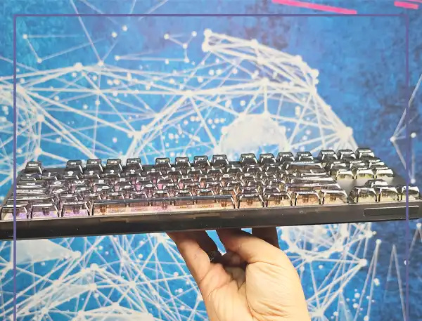 کیبورد مکانیکی شفاف کوتسی Coteci mechanical Keyboard 84022 (E)