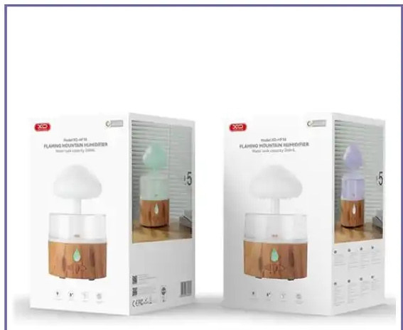 دستگاه بخار سرد و چراغ خواب بارانی ایکس او XO-HF10 FLAMING MOUNTAIN HUMIDIFIER Water tank (E)