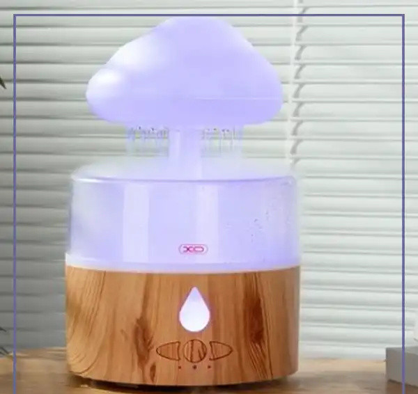 دستگاه بخار سرد و چراغ خواب بارانی ایکس او XO-HF10 FLAMING MOUNTAIN HUMIDIFIER Water tank (E)