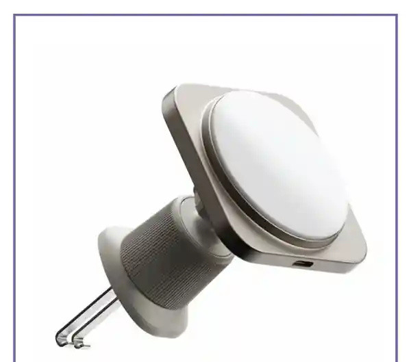 هولدر مگنتی و شارژر وایرلس مومکس Momax Q2. Mag Mount 15W MagSafe Wireless Charger CM32L (E)