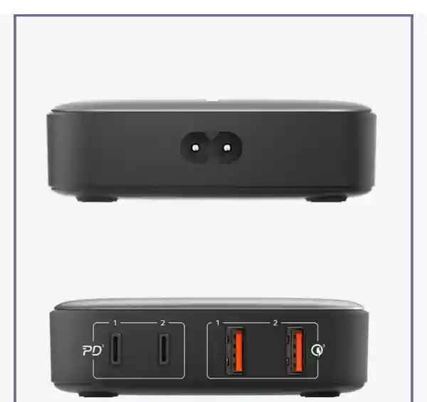 شارژر رو میزی 4 پورت مومکس OnePlug 4-Ports Desktop GaN Charger 100W (E)