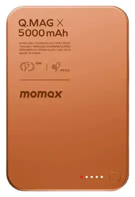پاوربانک مگنتی 5000 مومکس Momax Q.Mag X Magnetic Wireless Power Bank IP116A (E)