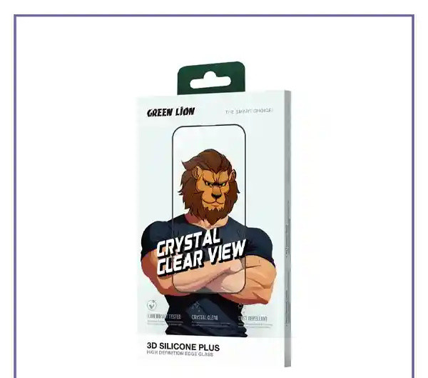 گلس آیفون 16 و 15 گرین لاین Green Lion 3D Silicone Plus iPhone 16 & 15 (E)