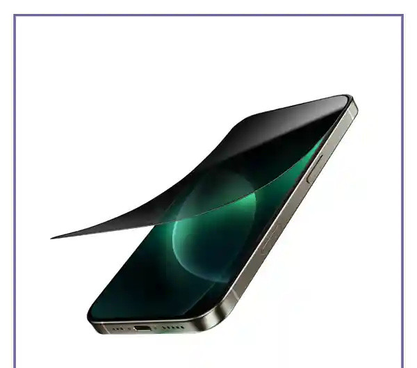 گلس حریم شخصی آیفون 16 پرو گرین لاین Green Lion 9H Steve Privacy iPhone 16 Pro (E)