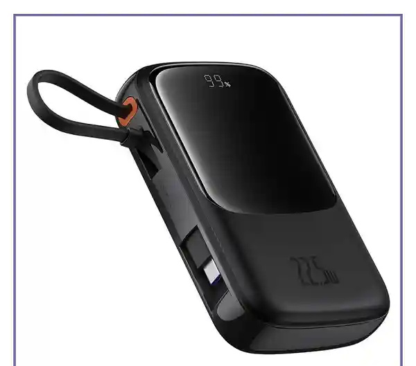 پاوربانک 22.5 وات 10000 با کابل تایپ سی بیسوس Baseus QPOW Pro Plus Power Bank P10067100112 (E)
