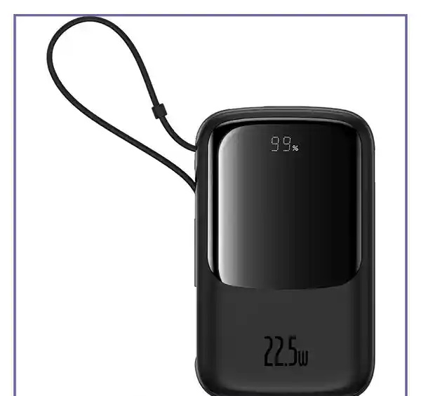 پاوربانک 22.5 وات 10000 با کابل تایپ سی بیسوس Baseus QPOW Pro Plus Power Bank P10067100112 (E)