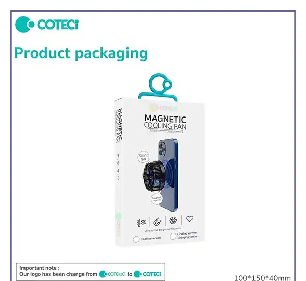 فن خنک کننده مگنتی موبایل کوتسی Coteci Magnetic Cooling Fan SD-45 51008 (E)