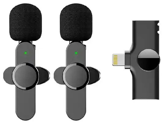 میکروفون مکروفون یقه ای وایرلس لایتنینگ پک دو عددی کوتتسی COTETCI Wireless Microphone 74007 (E)