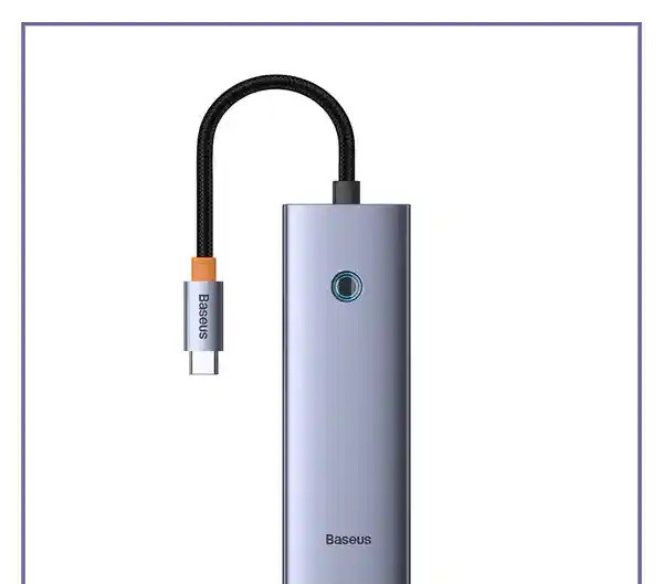 هاب هفت پورت تایپ سی بیسوس Baseus 7 in 1 Triple-Display Hub BS-OH117 (E)