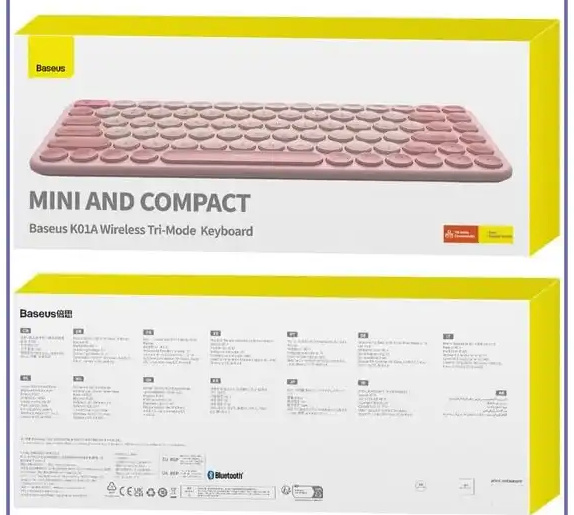 کیبورد بیسیم سهحالته بیسوس baseus K01A Wirelrss keyboard B00955503833 (E)