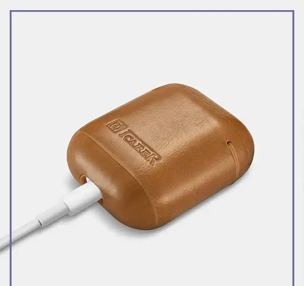 کاور ایرپاد 1/2 چرم ایکارر ICARER Air Pods Protective Leather Case IAP018 (E)