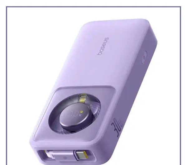 پاوربانک 30 وات 10000 با کابل همراه تایپ سی بیسوس Baseus Nomos Power Bank PPSS1030 (E)