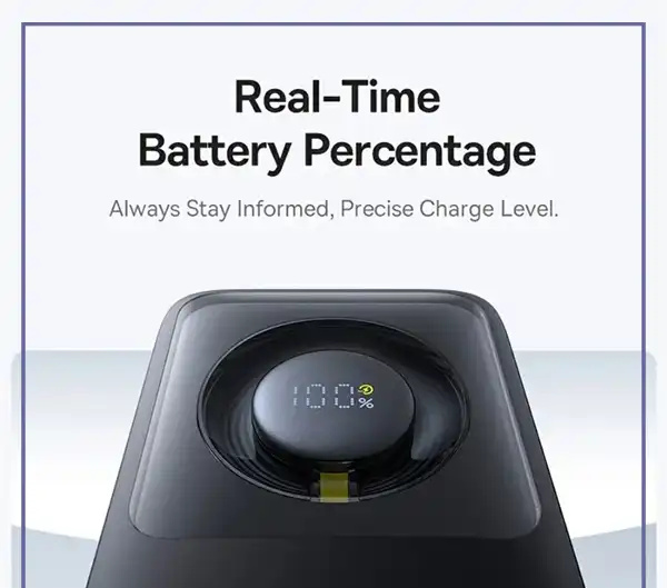 پاوربانک 30 وات 10000 با کابل همراه تایپ سی بیسوس Baseus Nomos Power Bank PPSS1030 (E)