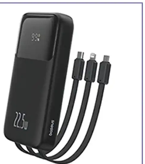 پاوربانک 22.5 وات 10000 با کابل همراه بیسوس Baseus Comet Power Bank PPMD2-10 (E)