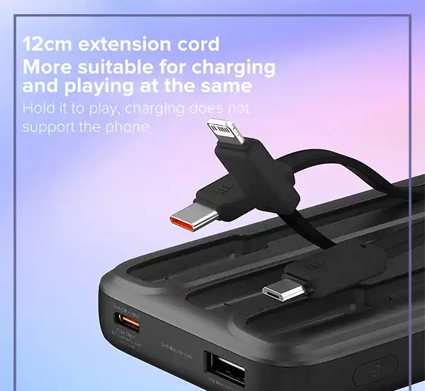 پاوربانک 22.5 وات 10000 با کابل همراه بیسوس Baseus Comet Power Bank PPMD2-10 (E)