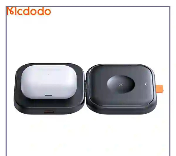 شارژر وایرلس تاشو 2 کاره مک دودو Mcdodo Magnetic Wireless Charger CH-2160 (E)