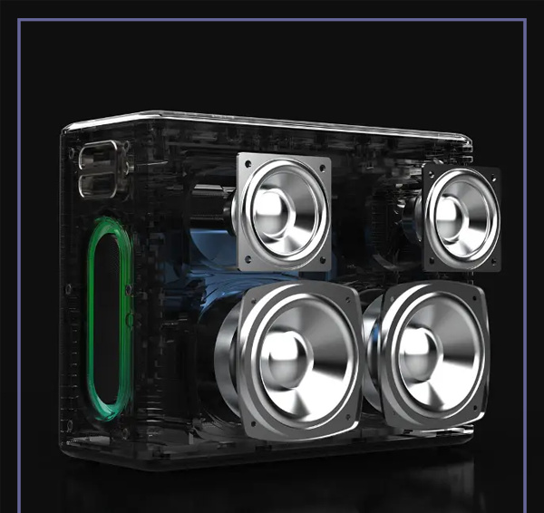 اسپیکر بلوتوثی پرودو Porodo Soundtec QUANTUM PD-STKRS80-BK (E)