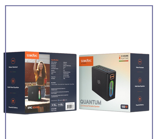 اسپیکر بلوتوثی پرودو Porodo Soundtec Surge Speaker PD-STPS100 (E)