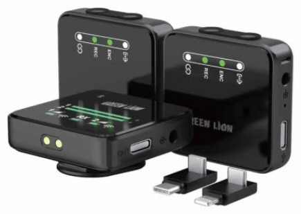 میکروفون یقه ای گرین لاین Green Lion GLM-Professional Wireless Mic GNPGLMMICBK (E)