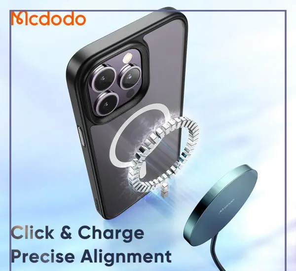 قاب محافظ آیفون 16 پرو مکس شفاف مگ سيف مک دودو Mcdodo Iphone 16 RPO MAX Protective Case With Magnetic Structure PC-492 (E)