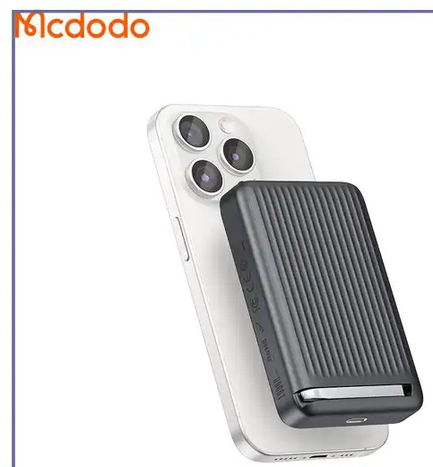 پاوربانک وایرلس مگ سیف 30وات 10000 مک دودو Mcdodo Qmag qi2 Power Bank MC-781 (E)