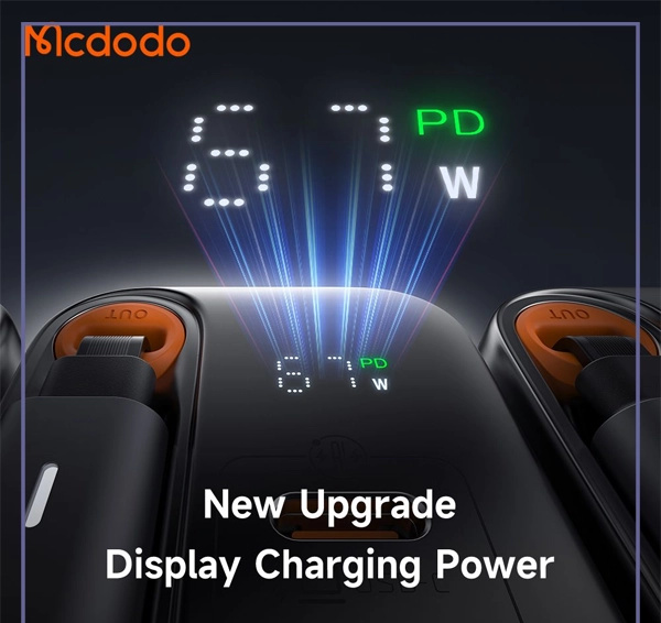 آداپتور 67 وات با کابل تایپ سی مک دودو Mcdodo FreeGo GaN Charger CH-4100 (E)