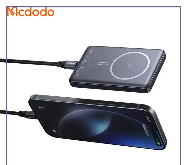 پاوربانک وایرلس 10000 مگنتی مک دودو Mcdodo MC-465 Metal Ultra Thin (E)
