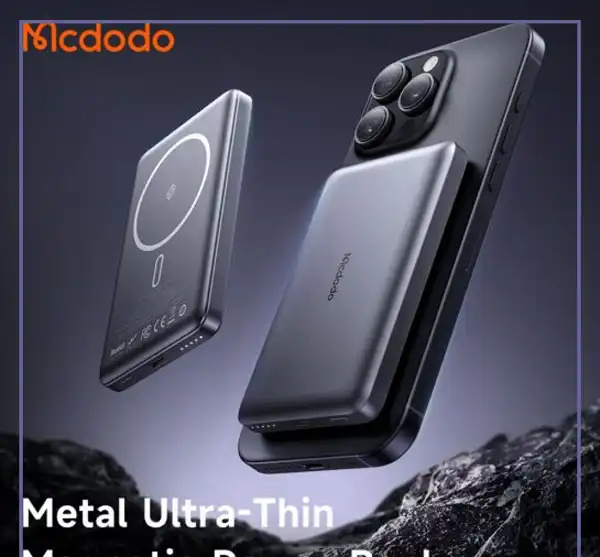 پاوربانک وایرلس 10000 مگنتی مک دودو Mcdodo MC-465 Metal Ultra Thin (E)
