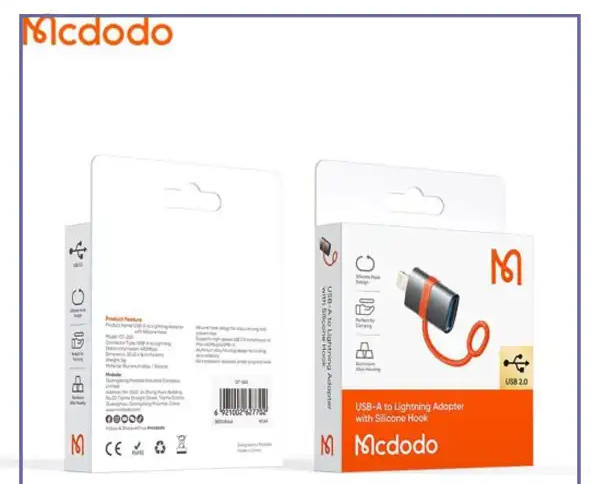 تبدیل OTG یو اس بی USB-A به لایتنینگ مک دودو مدل MCDODO OT-2600 (E)