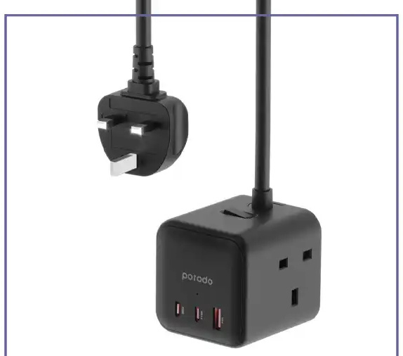 شارژر چند پورت مکعب پرودو Multi-Port GaN Power Cube Charger PD-FWCH017 (E)
