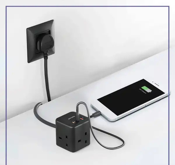شارژر چند پورت مکعب پرودو Multi-Port GaN Power Cube Charger PD-FWCH017 (E)