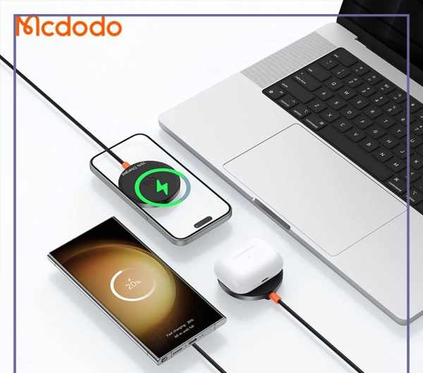 شارژر وایرلس مگنتی مک دودو Mcdodo MagQ Qi2 Magnetic Wireless Charging Pad CH-2860 (E)