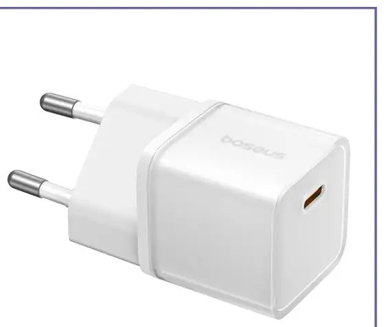آداپتور شارژ دیواری 20 وات بیسوس Baseus GaN5S 20W Type-C Fast Charger CCAN20E5-S (E)