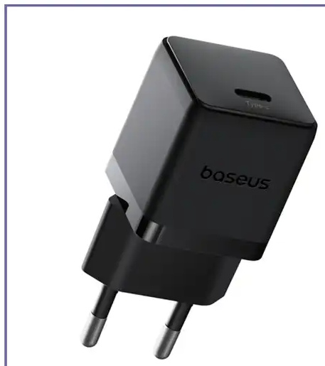 آداپتور شارژ 20 وات با کابل بیسوس Baseus 1C 20W Type-C Palm Fast Charger CCZC20CE (E)