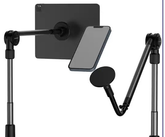 پایه نگه دارنده مگنتی موبایل Porodo Lazy Man Stand with Magnetic Suction PD-LMGS92 (E)
