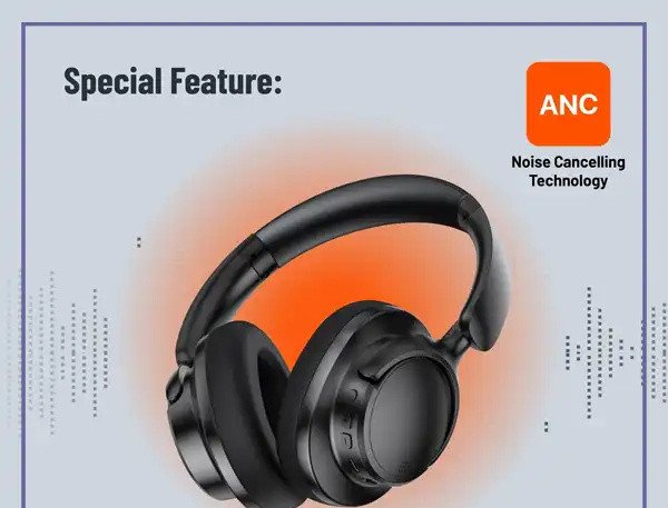 هدست بیسیم پرودو Porodo Soundtec Zen Active Noise-Cancellation Headphone PD-STWLEP025 (E)