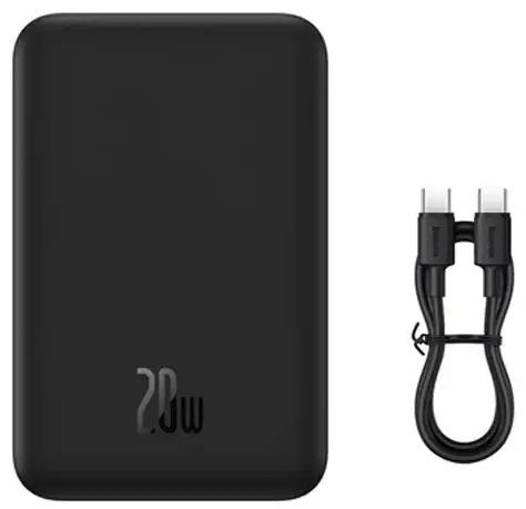 پاور بانک 20000 مگنتی 20 وات بیسوس Baseus Magnetic Mini Power Bank PPCXM20 (E)