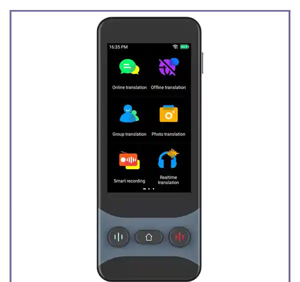 دستگاه مترجم صوتی همراه آنلاین لولو Levelo FluentLink Offline & Online Voice Translator LVLFLVTGY (E)