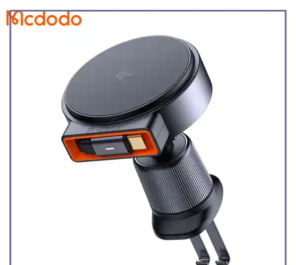 هولدر وایرلس رو داشبوردی و دریچه کولری مک دودو Mcdodo MagQ Qi2 Magnetic Wireless Car Charger CH-0090 (E)