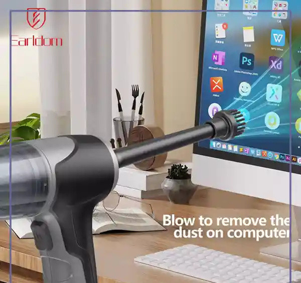 جارو شارژی خودرو ارلدام Earldom Car & Home Vacuum Cleaner VC01 (E)