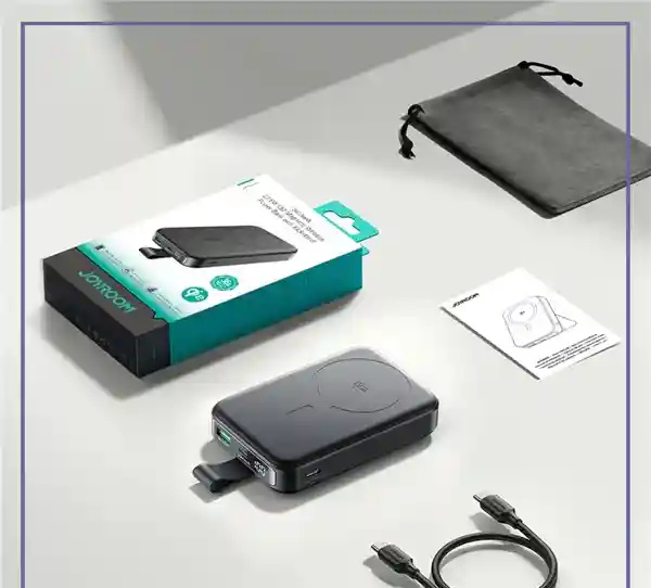 پاوربانک وایرلس مگنتی 10000 جویروم Joyroom 22.5W Qi2 Magnetic Wireless Power Bank JR-PBM11 (E)