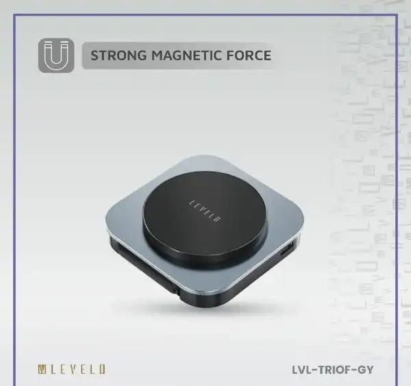 شارژر بیسیم 3 کاره لولو Levelo TrioFlow 3 In 1 Wireless Charger (E)