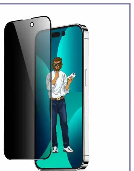 گلس حریم شخصی آیفون گرین لاین Green Lion 9H Steve Privacy iPhone 14 Plus/13 Pro Max (E)