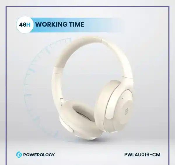 هدست بلوتوث پاورولوژی Powerology Hybrid ANC Headphone PWLAU016 (E)