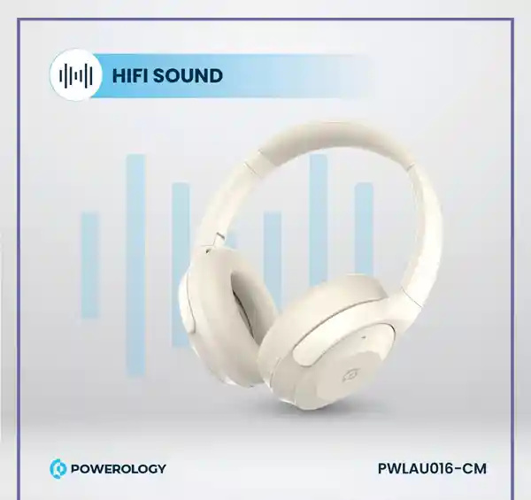 هدست بلوتوث پاورولوژی Powerology Hybrid ANC Headphone PWLAU016 (E)
